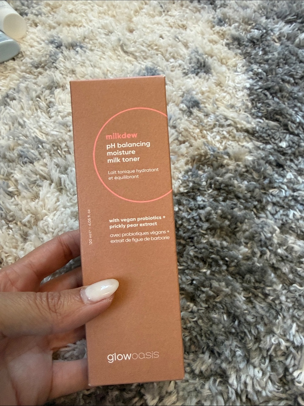 glowoasis Milkdew pH Balancing Moisture Milk Toner — Peach